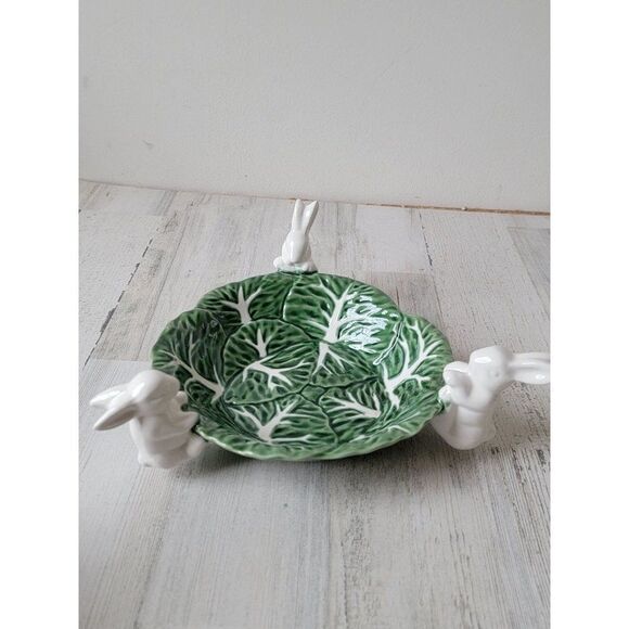 Maxcera cabbage Easter Bunny Bowl dish Decor home - Picture 7 of 9